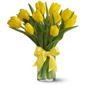 Teleflora's Sunny Yellow Tulips